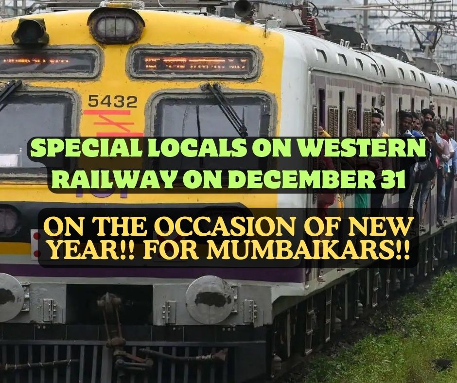 New YEAR SPECIAL lOCAL tRAINS ON 31 DECEMBER