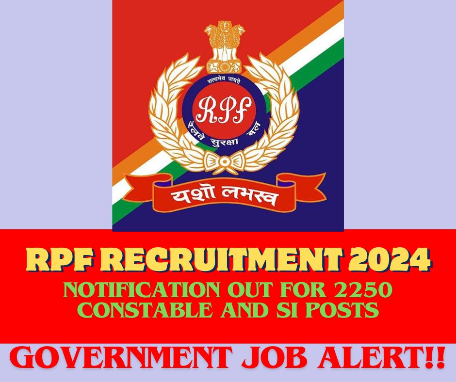 RPF Recruitment 2024, Railway Vacancy,Application Form-check now