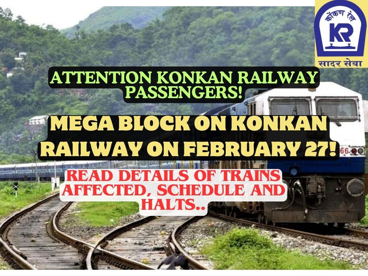 Mega Block On Konkan Railway On February 27