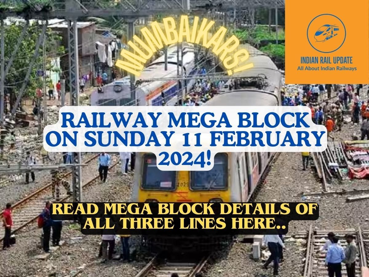 MEGA BLOCK ON SUNDAY 11 FEBRUARY 2024