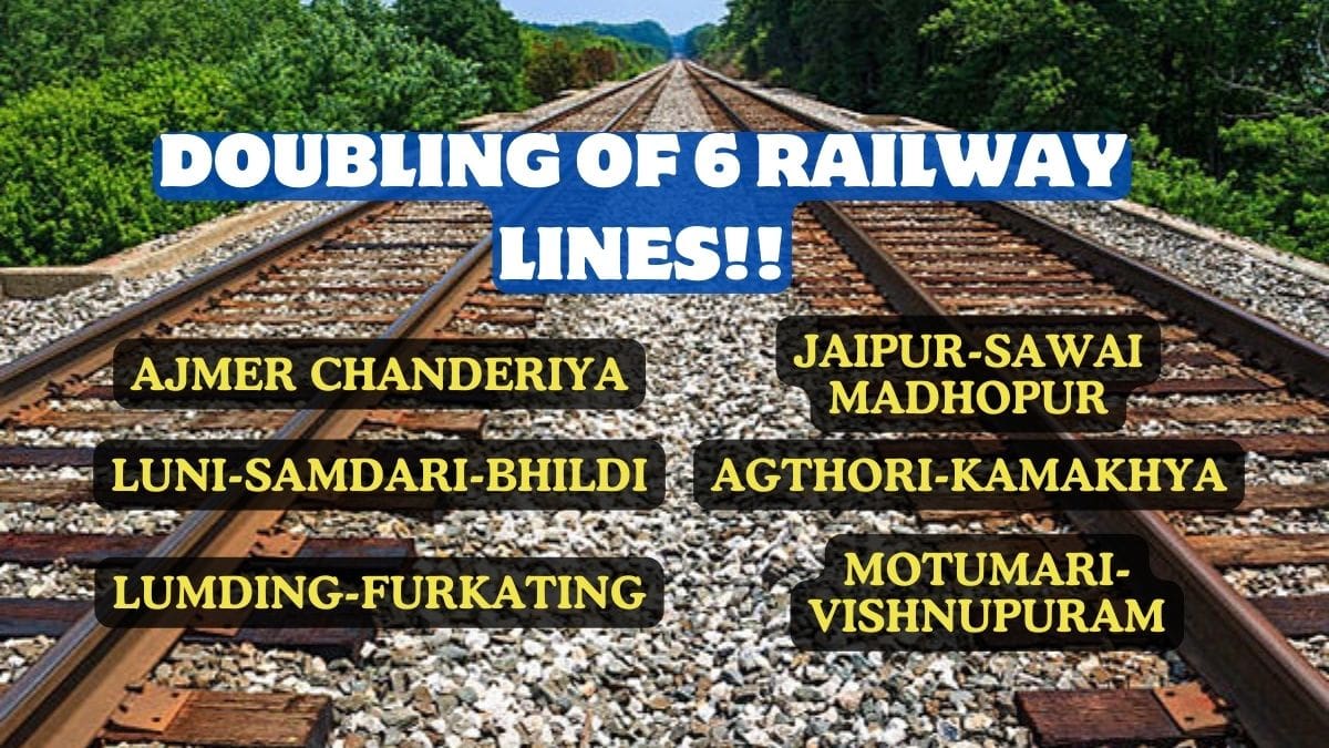 Doubling of 6 Railway Lines