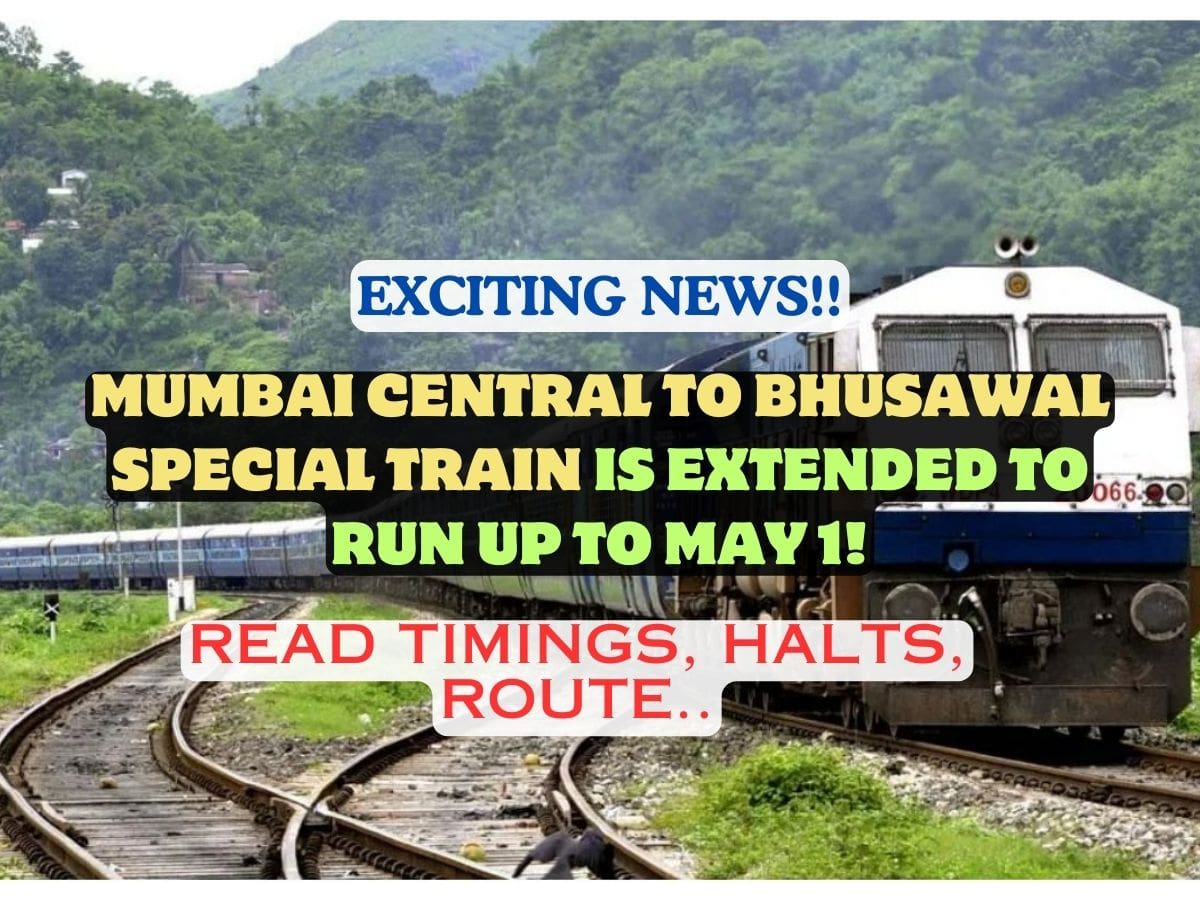 Mumbai Central To Bhusaval Special Train