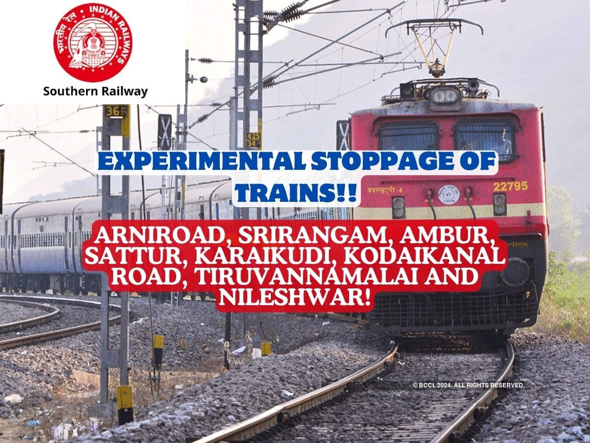 Experimental Stoppage Of Trains